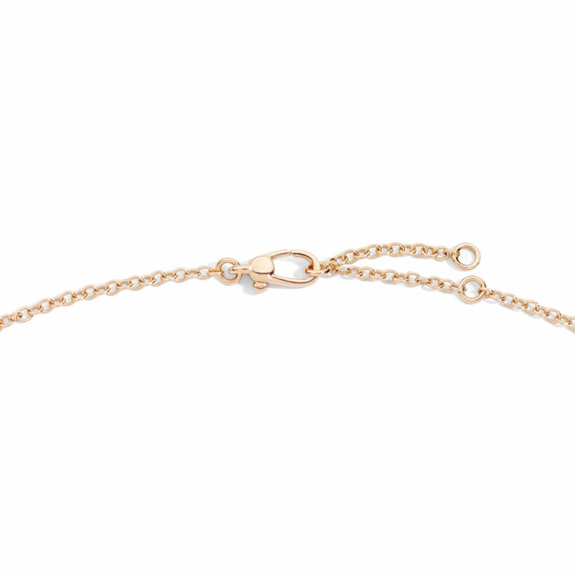 Pomellato Nudo pendant with chain, rose gold and topaz