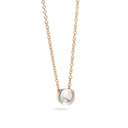 Pomellato Nudo pendant with chain, rose gold and Topaz