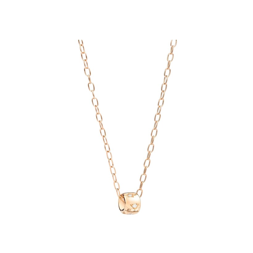 Pomellato Iconica pendant, rose gold, diamonds