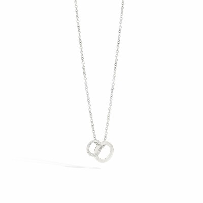 Collier avec pendentif Pomellato Brera en or blanc et diamants