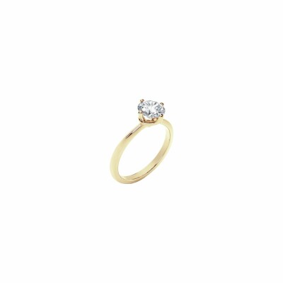 Solitaire Forevermark en or jaune et diamant, 0.31ct