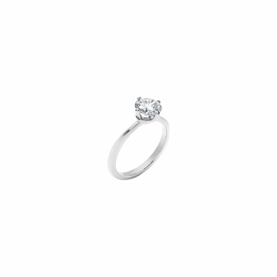 Solitaire Forevermark en or blanc et diamant, 0.5ct