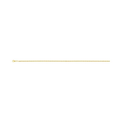 Chaîne forçat diamantée en or jaune, 50cm