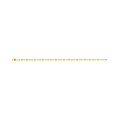 Chaîne maille forçat diamantée en or jaune