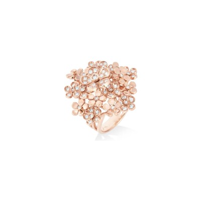 Cesare Pompanon Primavera trembleuse Ring, pink gold and diamond, large