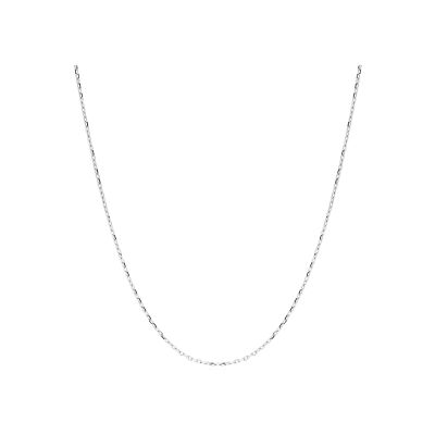Chaîne maille forçat en or blanc