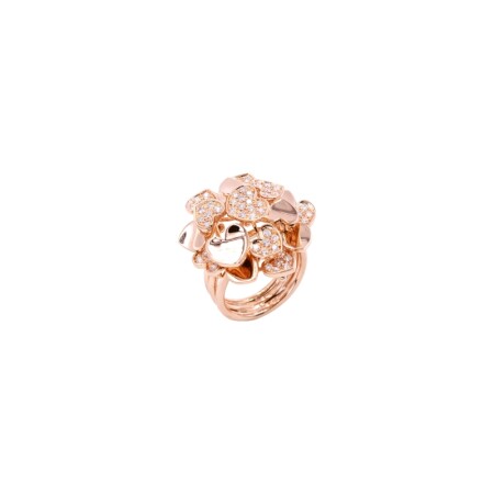 Bague Cesare Pompanon Amore Nana en or rose et diamants blancs