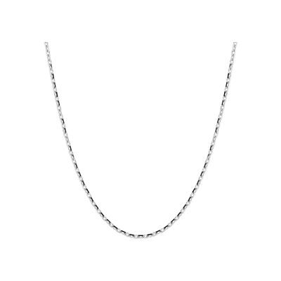 Chaîne maille forçat en or blanc