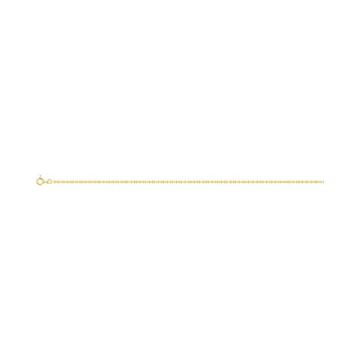 Chaîne maille forçat diamantée en or jaune