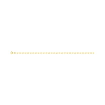 Chaîne maille forçat diamantée en or jaune