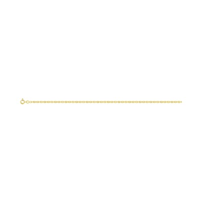 Chaîne maille forçat diamantée en or jaune