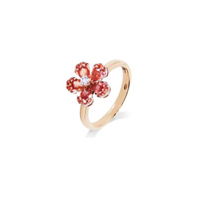 Bague Cesare Pompanon Primavera en or rose et diamants