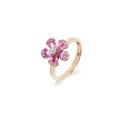 Bague Cesare Pompanon Primavera en or rose et diamants
