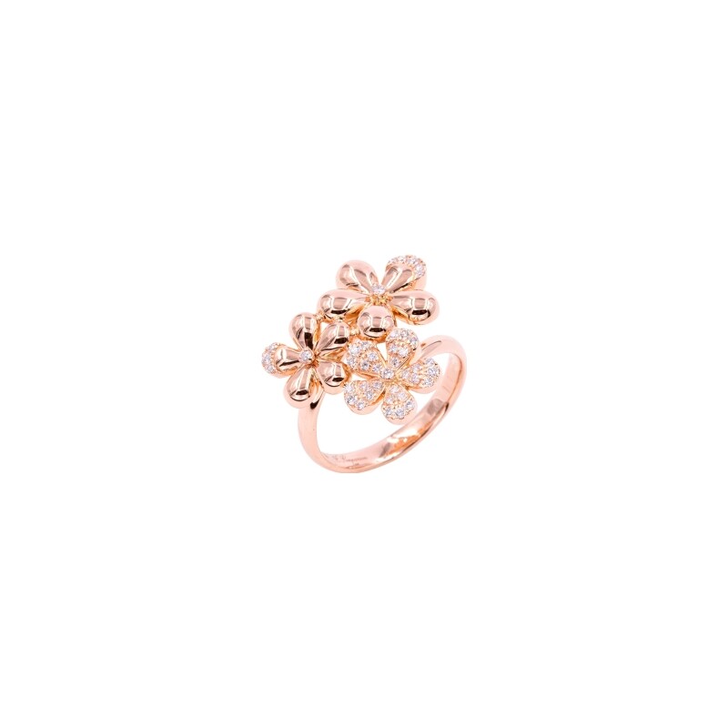 Bague Cesare Pompanon Primavera en or rose et diamants blancs