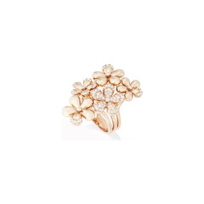 Bague Cesare Pompanon Primavera en or rose et diamants