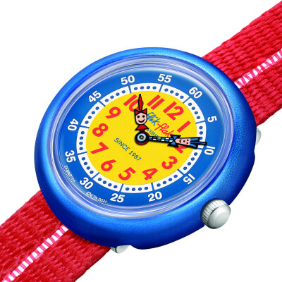 Montre Flik Flak Retro Red