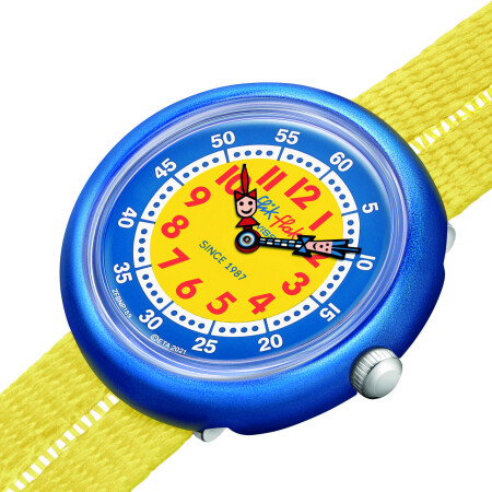 Montre Flik Flak Retro Yellow