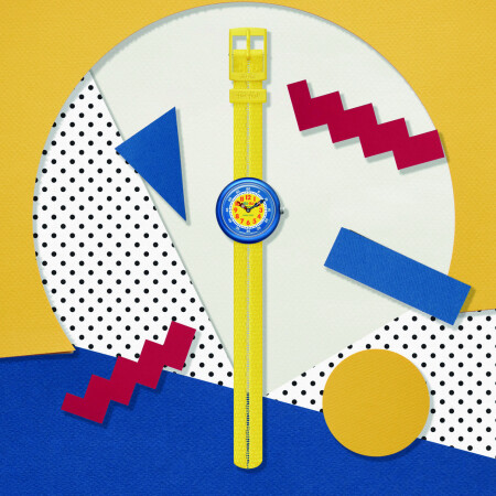 Montre Flik Flak Retro Yellow