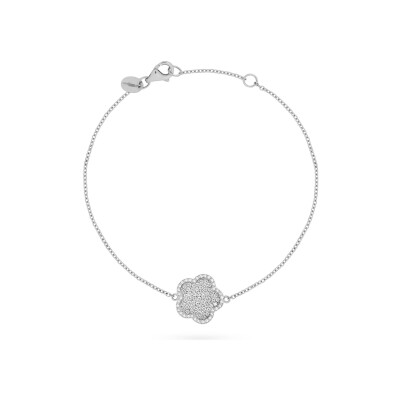 Bracelet Cesare Pompanon Fiore di Mamma en or blanc et diamants