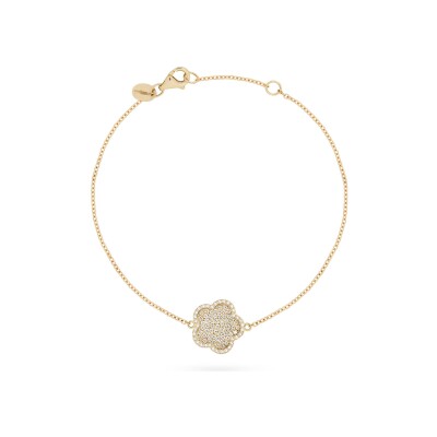 Bracelet Cesare Pompanon Fiore di Mamma en or jaune et diamants