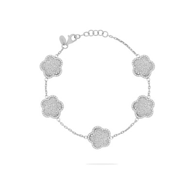 Bracelet Cesare Pompanon Fiore di Mamma en or blanc et diamants