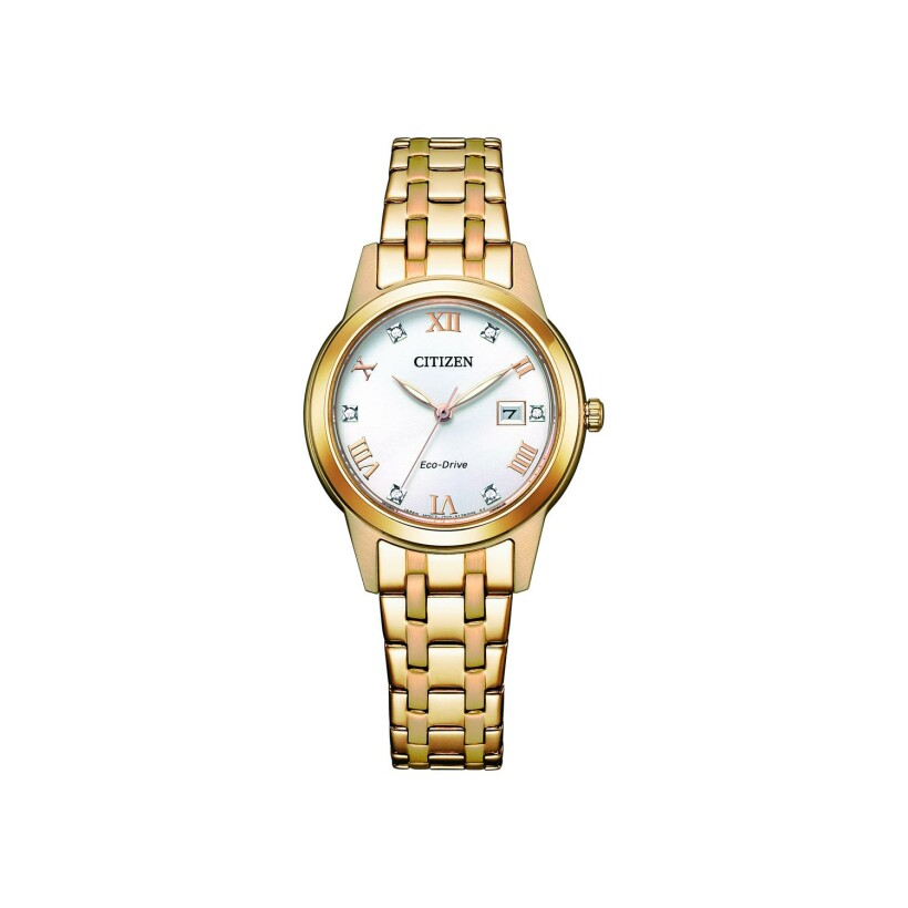 Citizen Eco-Drive Elegant Crystal Day and Date FE1243-83A watch