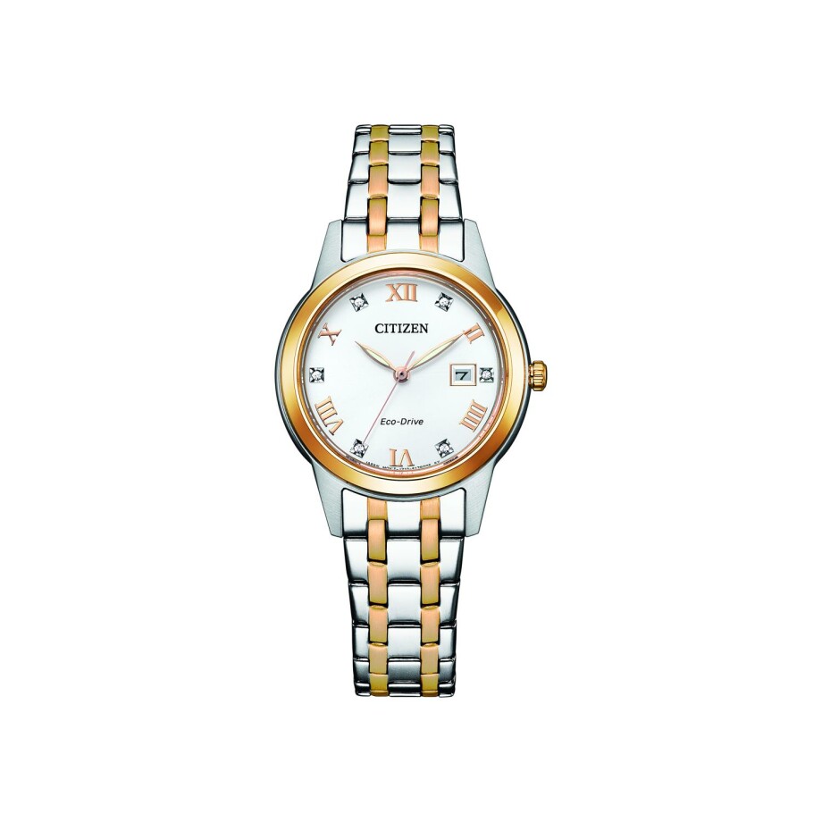 Citizen Eco-Drive Elegant Crystal Day and Date FE1246-85A watch