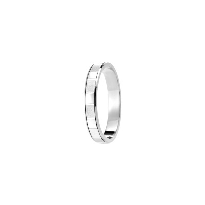 Alliance en or blanc et platine, 3.8mm