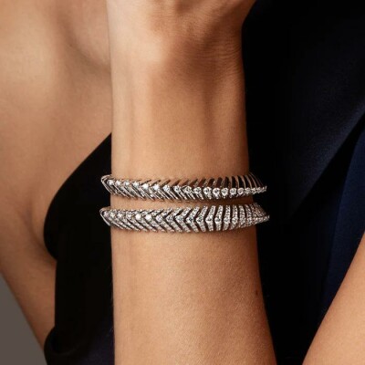 Ferri Firenze Soffio bracelet, white gold and diamonds