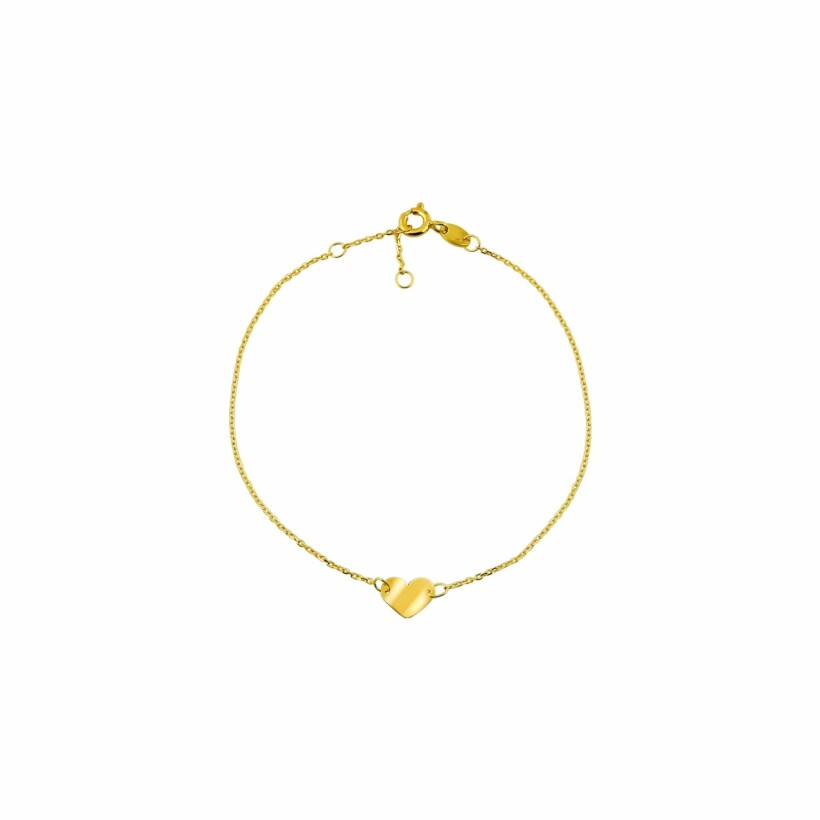 Bracelet Anami coeur en or jaune