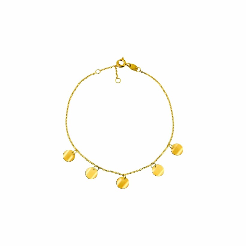 Bracelet Anami 5 ronds en or jaune