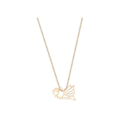 Collier Ginette NY MINI GOLDFISH en or rose