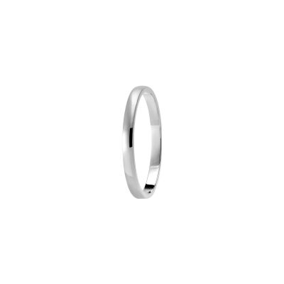 Alliance Classique Fidélis en platine, largeur 2mm