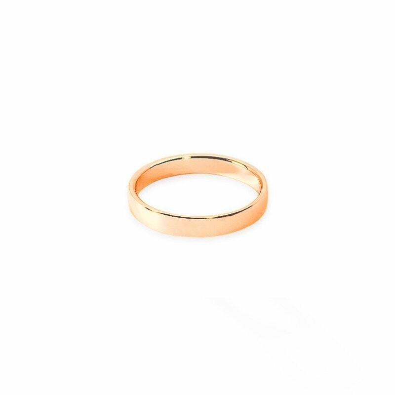 FidÃ©lis wedding ring, rose gold, 3mm