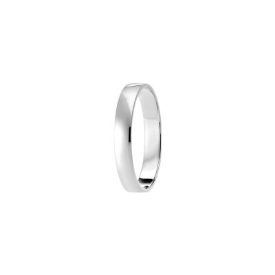 Alliance Classique Fidélis en or blanc, largeur 4mm