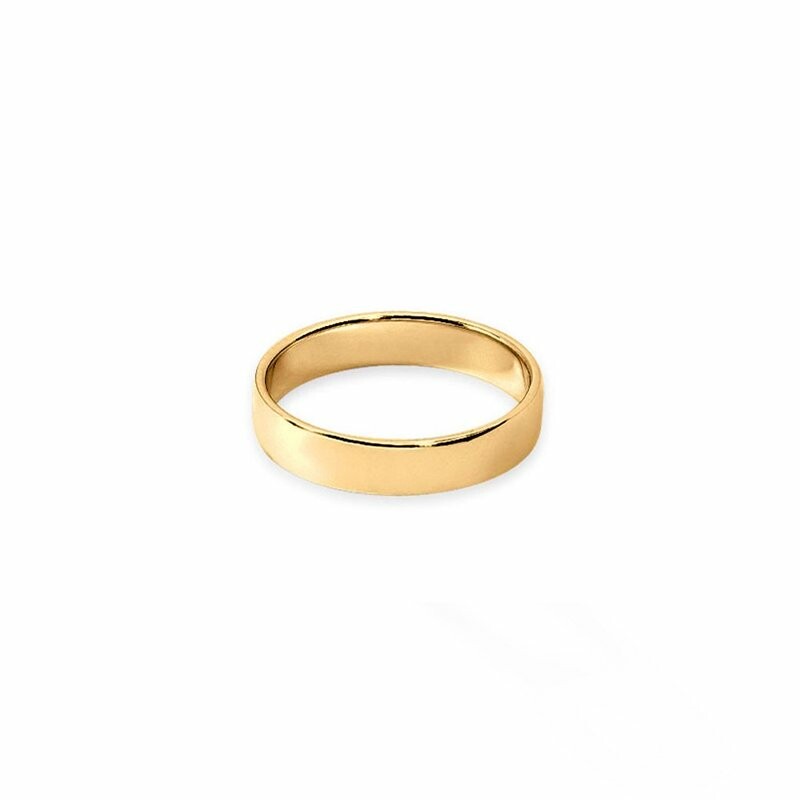 FidÃ©lis wedding ring, yellow gold, 4mm