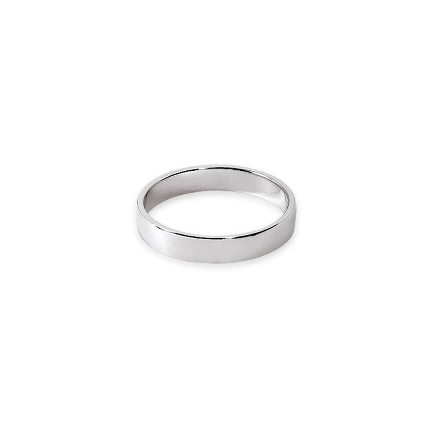 Ferret 3,5mm Ribbon Wedding Ring in white gold