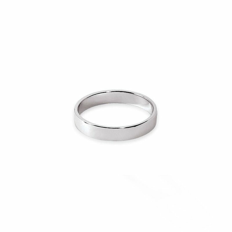 FidÃ©lis parisienne wedding ring, white gold, 3.5mm