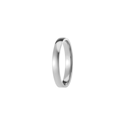 Alliance Les Essentielles Fidélis Parisienne en platine, largeur 3mm