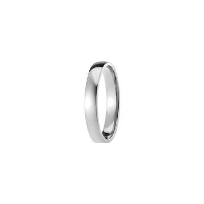 Alliance Fidélis parisienne en or blanc, 4.5mm