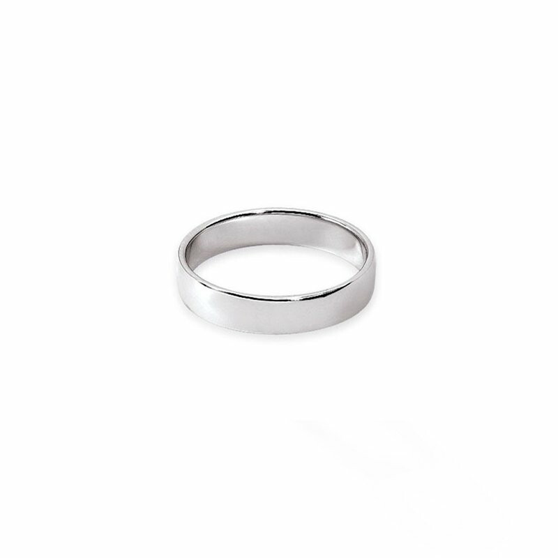 FidÃ©lis parisienne wedding ring, white gold, 4.5mm