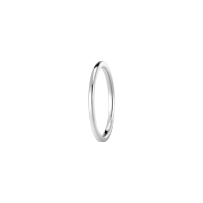 Alliance Classique Fil rond en platine, largeur 2mm