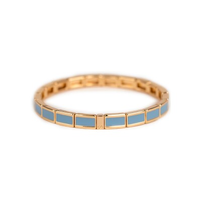 Bracelet Simone à Bordeaux Fin Brume en métal doré émaillé serti