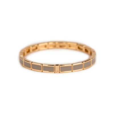 Bracelet Simone à Bordeaux Fin Cachemire en métal doré émaillé serti