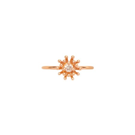 Bague Mellerio Le Petit Cactus Vanille en or rose et diamant, moyen modèle