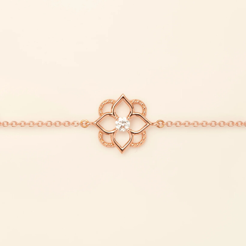 Bracelet Mellerio Mini Giardino en or rose et diamant