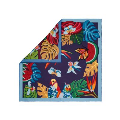 Carré soie 63 × 63 FREYWILLE Hommage à Frida Kahlo en soie