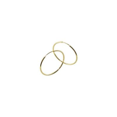 Boucles d'oreilles créoles ADLC en or jaune