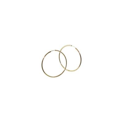 Boucles d'oreilles créoles ADLC en or jaune