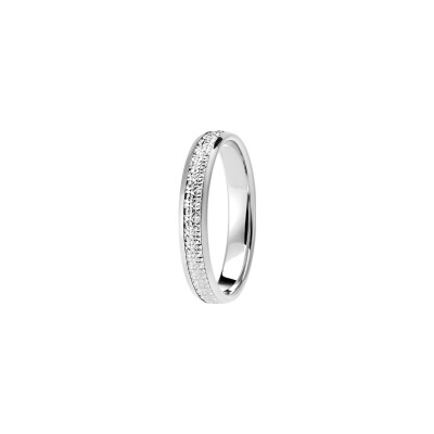 Alliance en or blanc et platine, 3.5mm